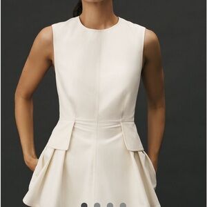 Mare Mare Cream Peplum Top NWT